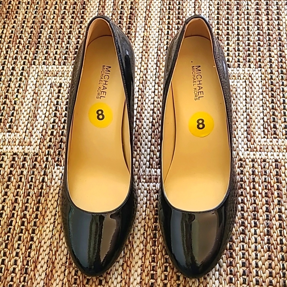 New Michael Kors patent stiletto pumps